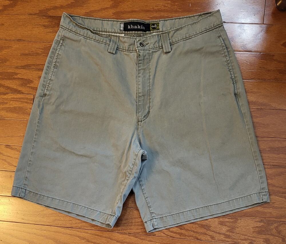 Levi's Silver Tab Khaki Shorts Men Size 36 Gray Vintage